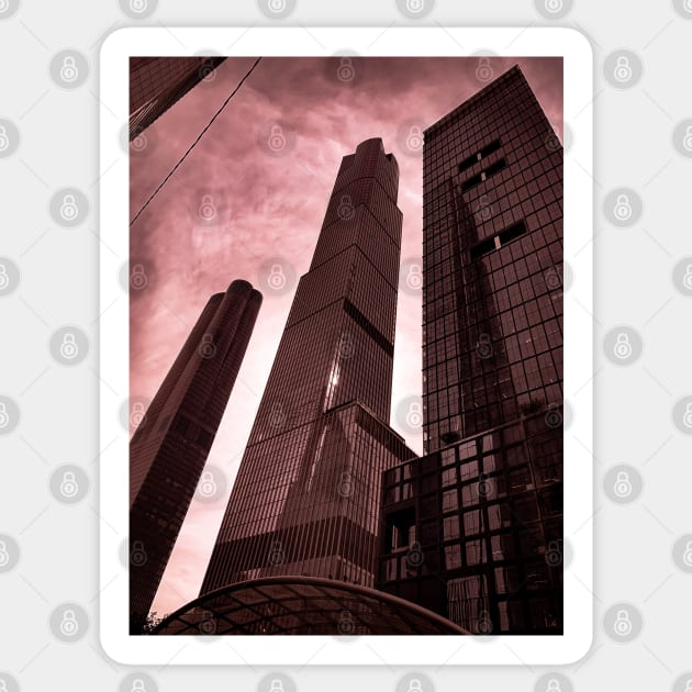 Skyscapers Look Up Skyline Hudson Yards NYC Sticker by eleonoraingrid